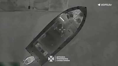 Border guards destroyed a Russian boat in the southern direction.