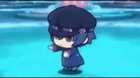 Naoto waiting to buy a weapon at the shop in Tokyo like...