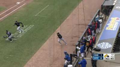 [Highlight] Ryan LaMarre scores from third on a 60-foot foul pop, the shortest sac fly of the Statcast era