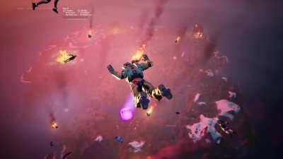 I feel like this scene best went with Master Chief (Given his history with falling from the sky lol) Looks really cinematic