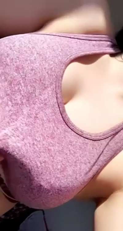 Dropping my huge perky titties 😍 [OC]