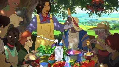 This anime with a solarpunk future