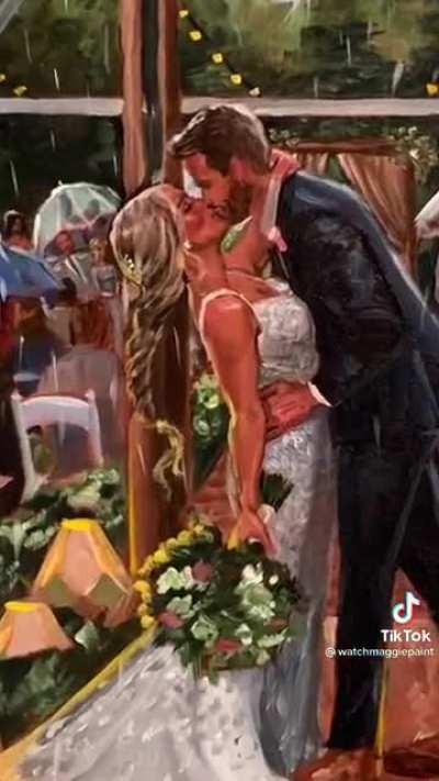 Wedding day paintings