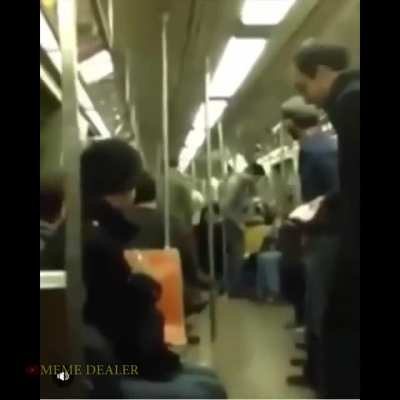 If two people playing sax meet on the subway