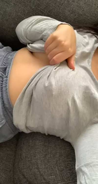 Revealing my perky tits 😋