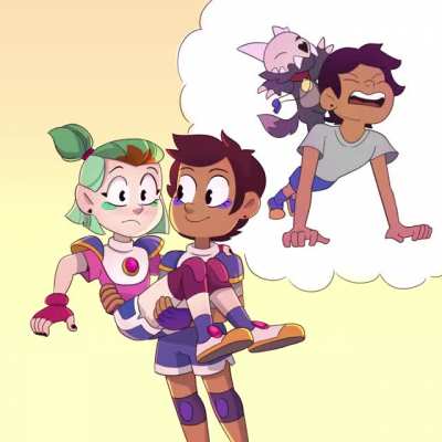 Luz is very glad she upgraded her nerd arms