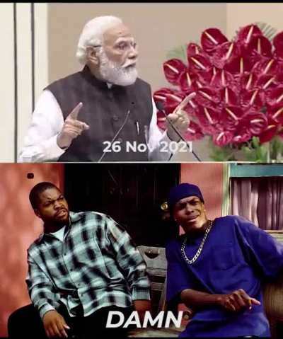 is this the same mudiji? How did he suddenly grew a spine?