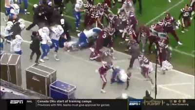 Large brawl breaks out at Armed Forces Bowl