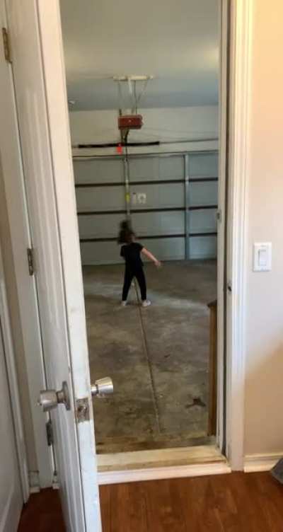 Caught my daughter dancing in the garage