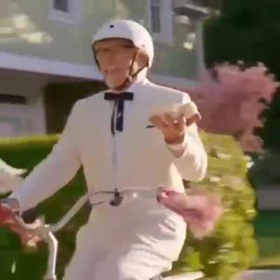 He was just riding on his bike and then