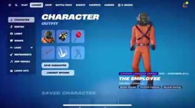 this is the animation the boy does waiting in the lobby, someone at epic loves us 