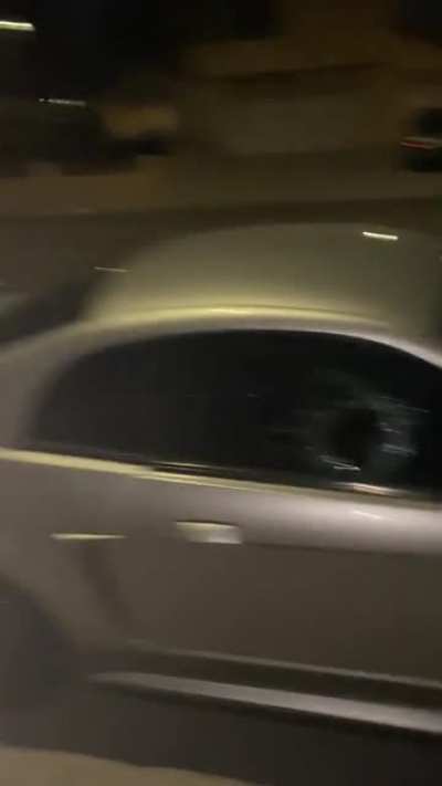 This guy destroys random persons car for fun
