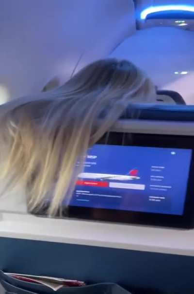 to watch movie on a plane.