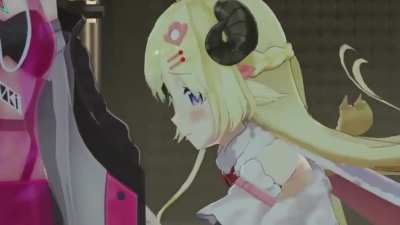 AZKi gets touched