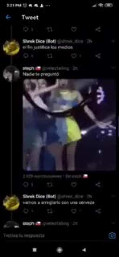 Imagínate pelear con un bot