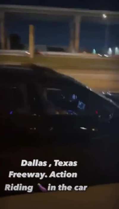 Having too much fun on a Texas freeway