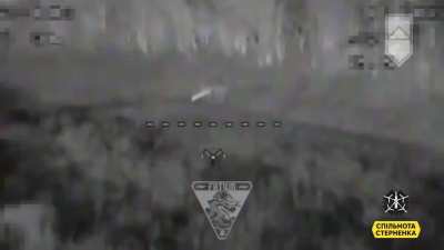 Night-time footage provided by the Ukrainian 