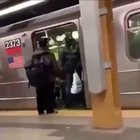Madman rips open door just to beat a looser up