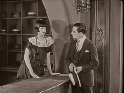 Buster Keaton getting the 