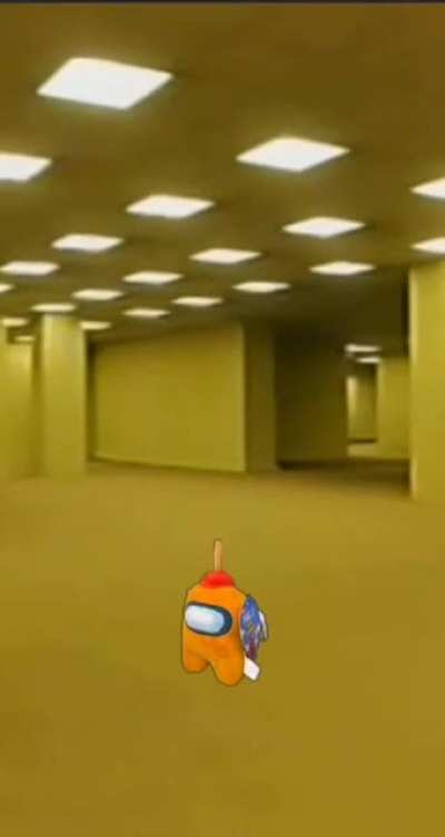 amogus in the backrooms