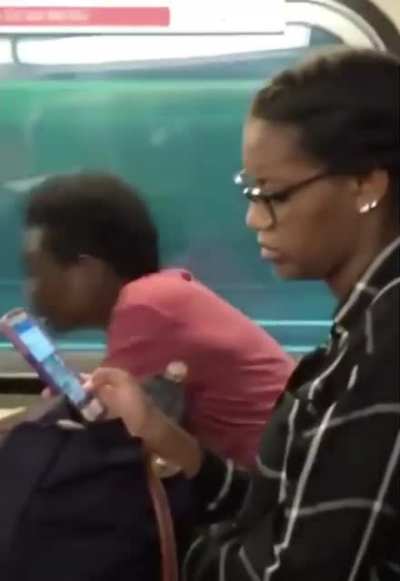 Dodging the train.