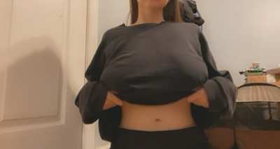big shirt but even bigger tits [oc]