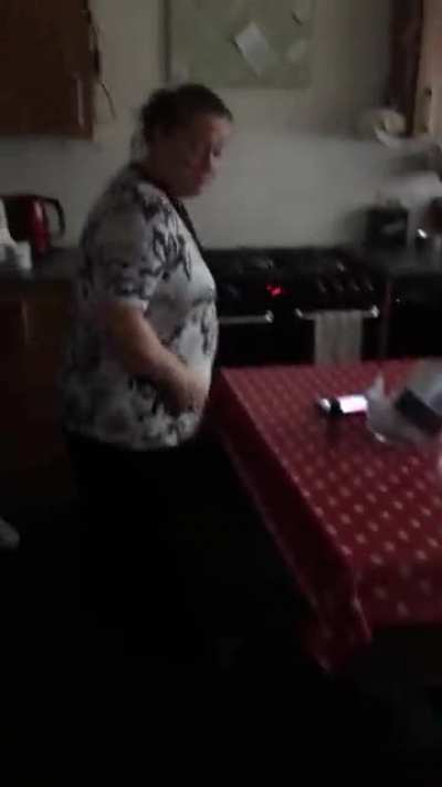 Scaring my mum