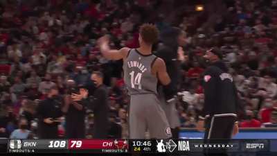 [Highlight] Blake and Bembry dive for the ball on two separate occasions and the Nets are rewarded with a dunk