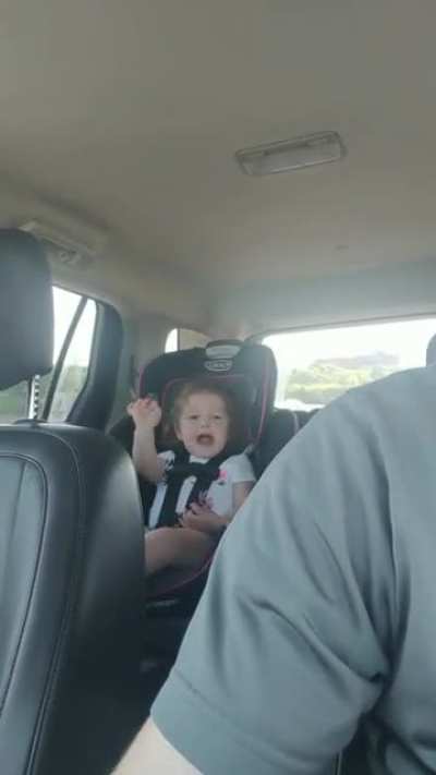 My daughter loves my singing