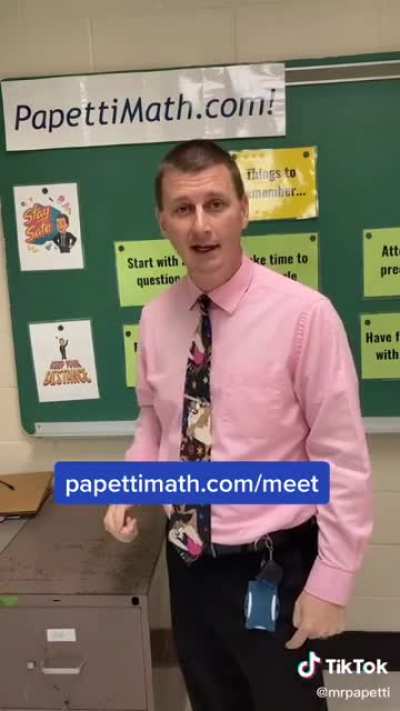 Let’s join Mr. Papetti for math class!