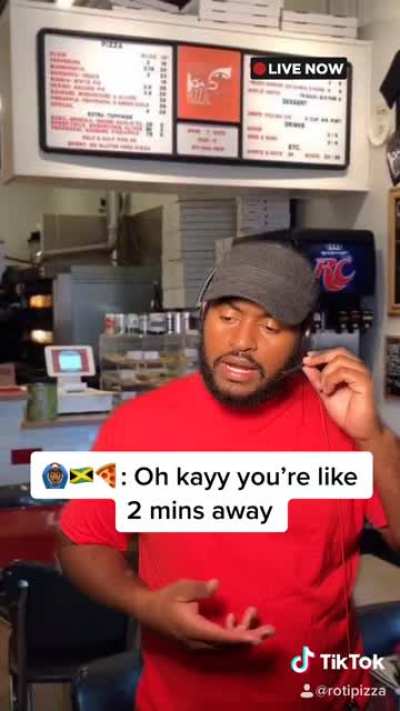 Ordering pizza from a Jamaican pizza spot 😤🇯🇲🍕
