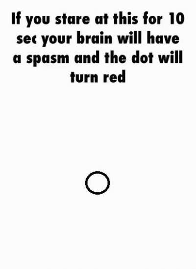 Amazing brain illusion