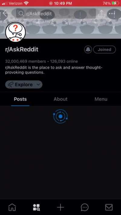 Finding a sex related question on r/askreddit speed run