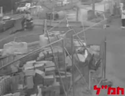 Rocket shrapnel close call in Israel today