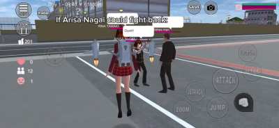 If these NPCs could fight back from Sakura School Simulator