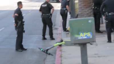 My view of the LAPD involved shooting at Hollywood and Highland.
