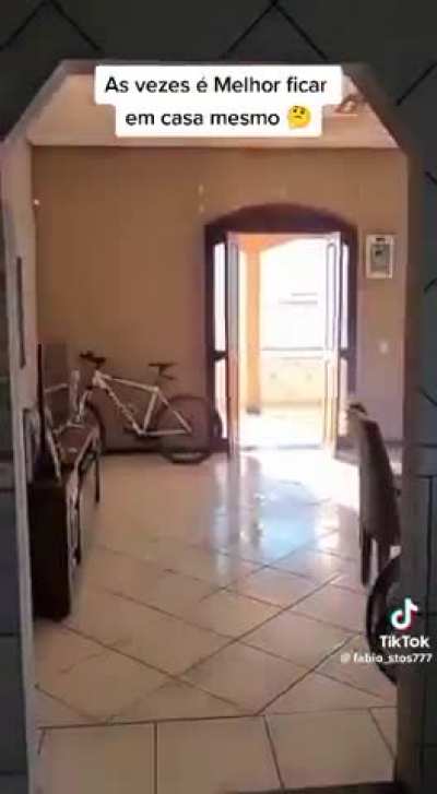 Short circuit right in front of the house