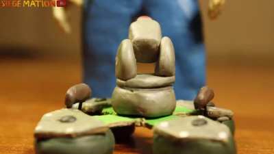 Jäger trailer made out of clay