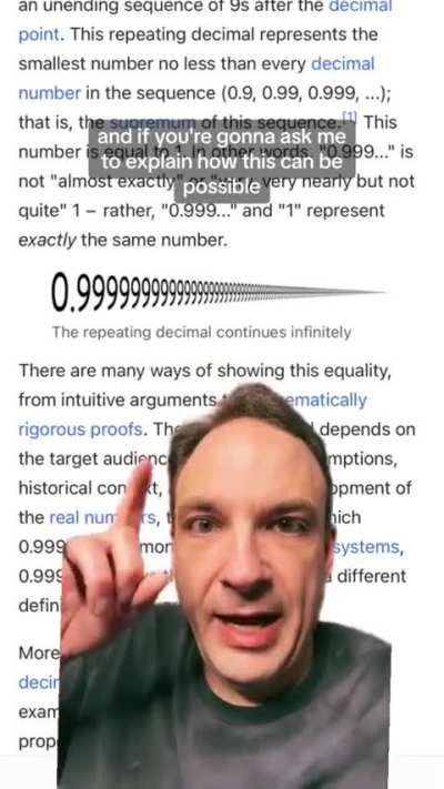 0.999... = 1