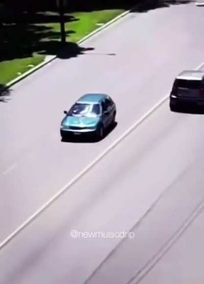 Tossing rocks at cars