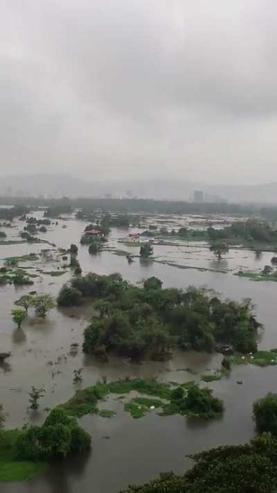 Behind Palava Casa Bella after 2 days of continuous rains