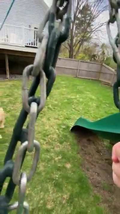 A bad zip line that snapped while I was on it (yes, it’s a repost, but people were asking for a cut where we could actually hear the scream)