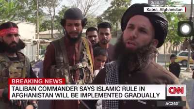 CNN war journalist told to move aside by Taliban because she’s a woman.