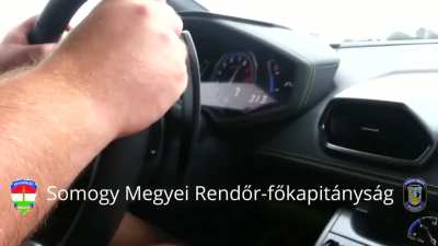 Hungary. Lamborghini driver and passenger survived