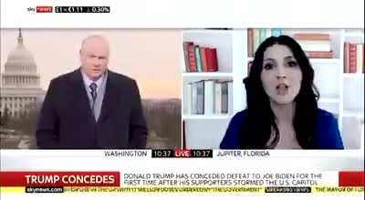 Watch Trump loyalist Erin Emore have a complete meltdown when Sky's Adam Boulton told her that she is living in an alternate reality.