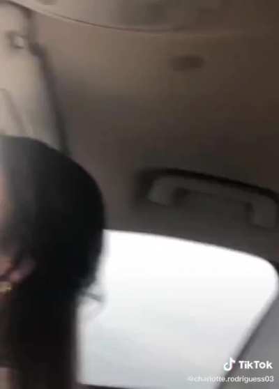 Freaking out when a giant spider is crawling around in the car on the highway
