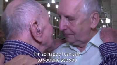 102 y/o Holocaust survivor meets nephew for the first time having thought his entire family had died during WWII.