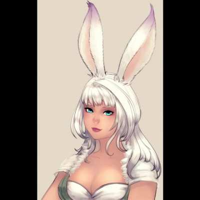 I needed some Vitamin V tonight - Fanart of a bun bun frendo of mine ( doodle by me :D )
