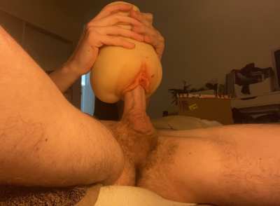 Thrusting my Fleshlight Until I Erupt Inside! Can I breed you next?🥹