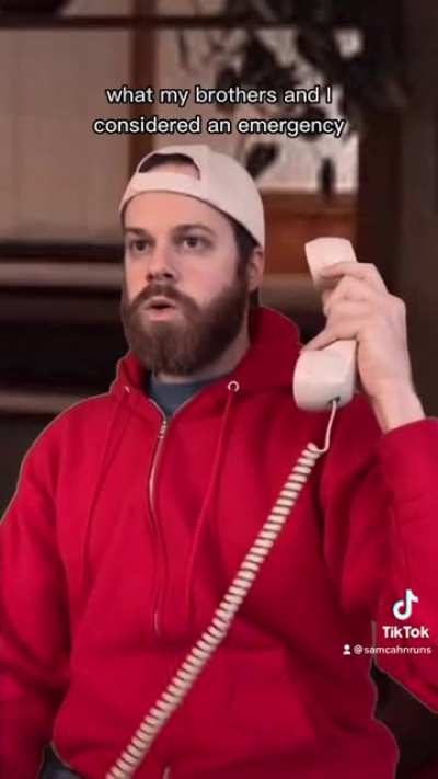 calling Mom at work was always an emergency